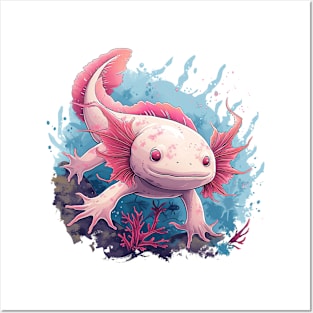 axolotl Posters and Art